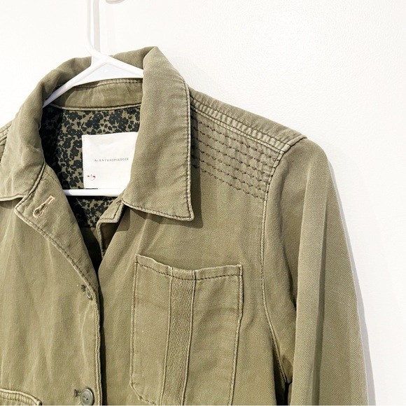 Anthropologie Maisie Chore Cropped Utility Twill Cargo Pocket Jacket Size small - Picture 7 of 16